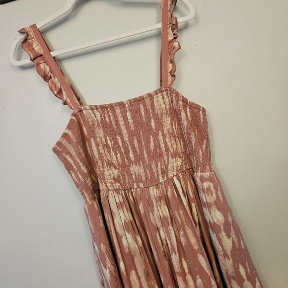 Torrid Midi Challis Smocked Tie Dye Dress - Picture 4 of 9